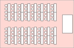 [研修会] 志賀の間1/2室（スクール形式）